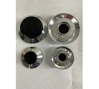 COMPATIBILI CON AUSONIA URANIA TERIM componenti di ricambio per cucina a gas 4 bruciatori in alluminio lucido + 4 spartifiamma in ghisa forata