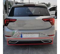 Auspuffblende Abdeckung Rahmen und Diffusor Leiste für VW Polo 6 VI ab 2021