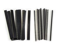 Aussel 2.54mm Breakable Pin Header PCB Board Single Row 40Pin Male Header Connector for Arduino Shield (PIN-2 40PCS)