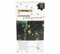 Aussen-Lichterkette Con 100 LED Bianco Caldo Decorazione Natalizia Luci Natale