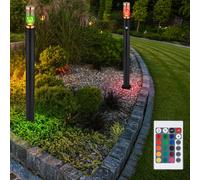 Außenstehlampe Lampada da Giardino Lampione LED Dimmer Telecomando Movimento 2x [EEK: F]