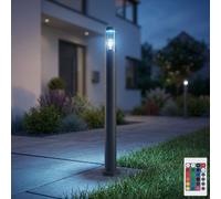 Außenstehlampe Lampada da Giardino Patio Regolatore Telecomando Antracite LED