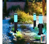 Außenstehlampe Lampada Lampade da Giardino Dimmerabile Telecomando Presa LED 3x [EEK: F]