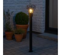 Außenstehlampe Lampade da Percorso Lampada Nero Acciaio Inox Giardino H 100 CM [EEK: Non valutato]