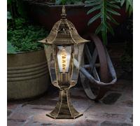 Außenstehlampe Zoccolo Lampada da Giardino Antico Alluminio Lanterna Modo Bronzo [EEK: Non valutato]