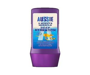 Aussie 3 Minute Miracle Deep Hydration Cura Intensiva Vegano, Idratazione Intensa, Per Capelli Molto Secchi, Spessi E Ricci, Olio Di Avvocato, Jojoba E Noci Di Macadamia, 225 ml