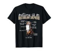 Aussie Anatomy Of An Australian Shepherd Maglietta