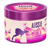 Aussie Bouncy Curls Maschera per Capelli Ricci 500ml per Districare, Nutrire e Idratare in Profondità Capelli Mossi e Ricci, Con Oli di Jojoba, Cocco e Macadamia, Formula Vegana e Cruelty-Free