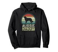 Aussie Daddy, Father's Day, Australian Shepherd Dad Felpa con Cappuccio