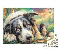 Aussie Dog Set Puzzle Premium Da 1000 Pezzi, Pet Dog, Riduzione Dello Stress, Relax Mentale, Migliore Idea Regalo, Hobby, Tempo Libero 52x38cm/1000pcs