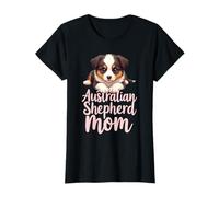 Aussie Mamma Cane Pastore Australiano Mamma Carino Cucciolo Maglietta