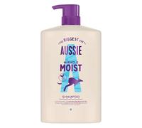 Aussie Miracle Moist Shampoo Idratante 1000ml, Formula Idratante per Rivitalizzare e Riparare Capelli Fragili e Secchi, Con Olio di Noci di Macadamia Australiane, Cruelty-Free