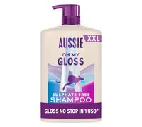 Aussie Oh My Gloss Shampoo 1000ml | Idrata Profondamente Capelli Secchi e Opachi, con Fragola bianca australiana, Formula senza solfati, Vegana e Cruelty-Free