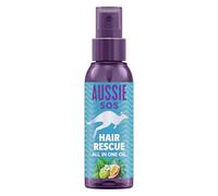 Aussie SOS Hair Rescue All In One Olio per capelli 100 ml per districare e lisciare i capelli aiutando a prevenire doppie punte e mantenere i capelli idratati per 100 ore. Formula vegana (la