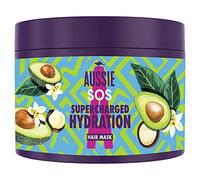Aussie, sos maschera capelli ingredienti di origine naturale, nutre e idrata, con oli di noce di macadamia, per capelli danneggiati, confezione riciclabile, 450 ml