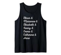 Austen Heroines Personaggi principali femminili Letterario Jane Austen Canotta