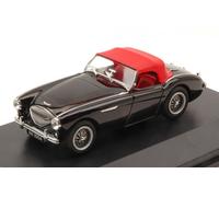 Austin Healey 100 Bn1 1953-1958 Black W/ Soft Top Red 1:43 Model OXFORD