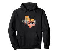 Austin, Orizzonte, Città, Dentro, Texas, Mappa, Austin, Paesaggio Urbano, Retro Felpa con Cappuccio