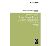 Austin Sarat Special Issue: Law Firms, Legal Culture and Lega (Copertina rigida)