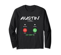 Austin Sta chiamando e Devo Andare in Texas in Viaggio Maglia a Manica