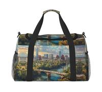 Austin Texas Print Duffle Bag, Personal Item Travel Bag For Airlines, Weekender Bags For Women, Sports Tote Bag
