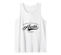 Austin Texas TX Capitale della Musica dal Vivo per Donne e Uomini Canotta