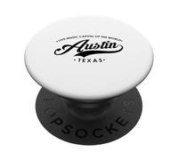 Austin Texas TX Capitale della musica dal vivo per donne e uomini PopSockets PopGrip Adesivo