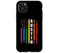 Austin Texas Us American Flag Rainbow Gay LGBT Pride Month Custodia per iPhone 11 Pro Max