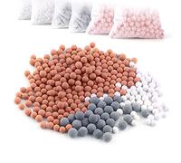 Austor, sfere minerali a ioni negativi, pietre bio-attive di ricambio per il filtro della doccetta ionica, purifica l'acqua della doccia e ringiovanisce pelle e capelli, 6 confezioni