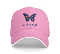 Australia Australians Butterflies Flag Unisex Trucker cap Anti-Sole Cappellino con Visiera Asciugatura Rapida Hip Hop cap for Casual Estate Estivo