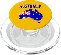Australia, bandiera, mappa, orgoglio nazionale PopSockets PopGrip per MagSafe