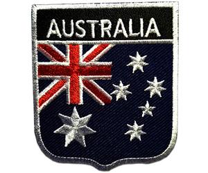 Australia bandiera - Toppe termoadesive Patch Toppa ricamate, misura: 6,5 x 7,5 cm