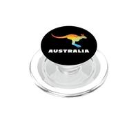 Australia Canguro Colorato Geometrico Patriottico Expatriate PopSockets PopGrip per MagSafe