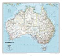 National Geographic – Mappa murale Australia Classic – Continenti
