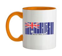 Australia Codice a Barre Bandiera - Tazza IN Ceramica - OZ Canberra Paese