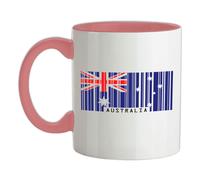 Australia Codice a Barre Bandiera - Tazza IN Ceramica - OZ Canberra Paese