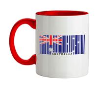 Australia Codice a Barre Bandiera - Tazza IN Ceramica - OZ Canberra Paese