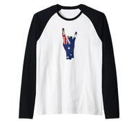 Australia con Rock 'n' Rolland Corn Maglia con Maniche Raglan