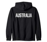 Australia Country Name Athletic Fan Felpa con Cappuccio