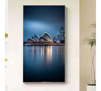 Australia Diamond Painting Kit Completo, Diamond Painting Teatro dell'Opera di Sydney Pittura Diamante Adulti, 5D Diamantini Crystal Art Kit Punto Croce per Decorazione Parete Soggiorno 40x80cm 4fr5-k