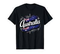 Australia Flag Aussie Pride Outback Travel Spirit Maglietta