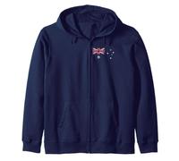 Australia Flag Australian Aussie Union Jack Southern Cross Felpa con Cappuccio
