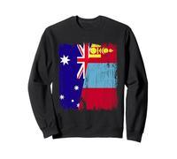 Australia Mongolia Maglia mongola australiana a mezza bandiera Felpa