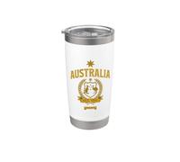 Australia Sydney Est. 1901 Stemma vintage a forma di emù a forma di canguro Bicchiere termico in acciaio inox doppia parete