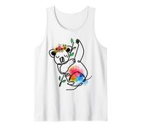 Australian Animal Koala Con Fiori Floral Koala Lovers Canotta