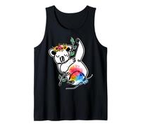 Australian Animal Koala Con Fiori Floral Koala Lovers Canotta