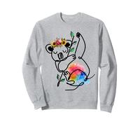 Australian Animal Koala Con Fiori Floral Koala Lovers Felpa
