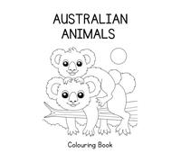 Australian animals colouring book for early years
