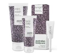 Australian Bodycare Intimate Kit - 3 prodotti per la cura intima | Riduce secchezza, prurito, rossori e odori| Contiene: Intim Wash 200 ml + Femi Daily 100 ml + Femigel 5x5 ml | Australian Bodycare