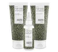 Il kit Hair Loss - 3 prodotti ideali per uomini e donne con problema di caduta dei capelli | Siero Hair loss 100 ml, Shampoo Hair loss 200 ml e conditioner Hair loss 200 ml di Australian Bodycare